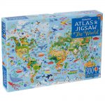 Kids can piece together the shape of the world and who lives in it with this beautifully illustrated jigsaw puzzle