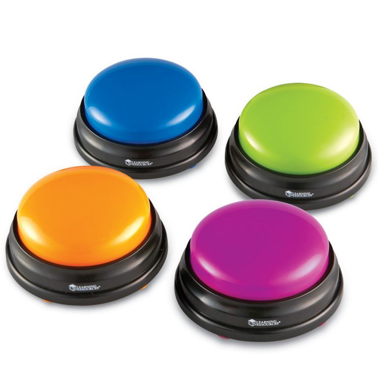 A set of 4 answer buzzers to liven up any game. Play in teams to honk, ding, beep and ding your way to victory!