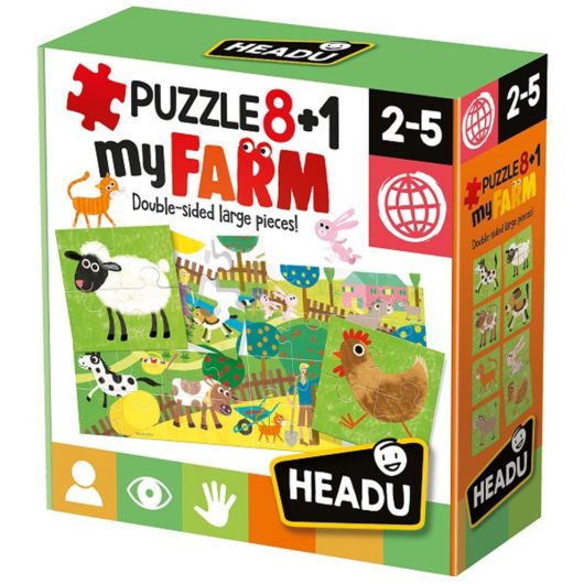 Children can piece together 8 mini puzzles or 1 big one!