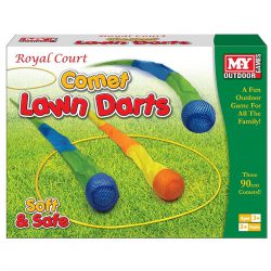 Front of box for Comet Lawn Darts