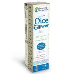 Front of the box for the Learning Resources Secret Dice Tower