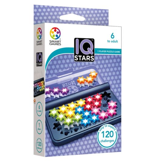 Box front for the SmartGames IQ Stars Logic Game