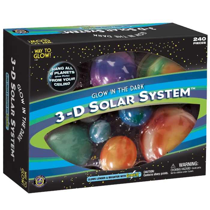 University Games Glowing 3D Solar System perfect for hanging in children's bedrooms
