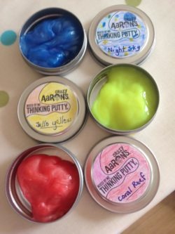 3 tins of Thinking Putty mixed by one of our lovely customers