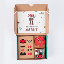 Box showing interior contents of the Artbit kit