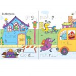 Interior pages from Usborne Wipe Clean High Frequency Words Book