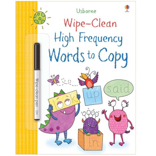 Front of Usborne Wipe Clean High Frequency Words Book