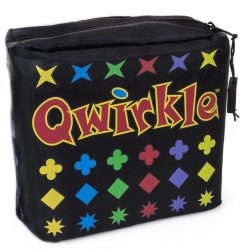 Front of the travel bag from the Qwirkle Travel Game