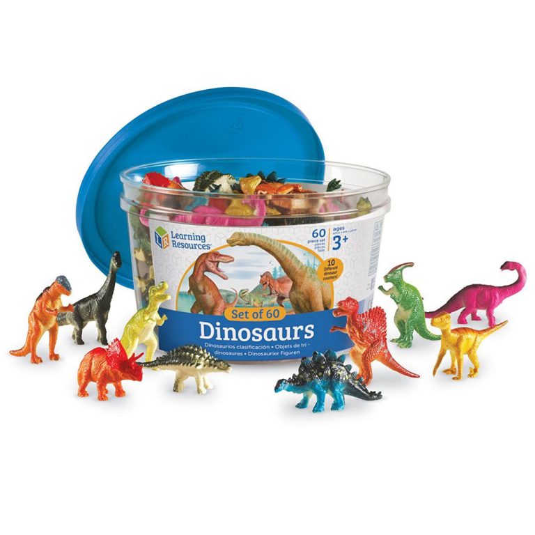 A tub full of Dinosaur Counters