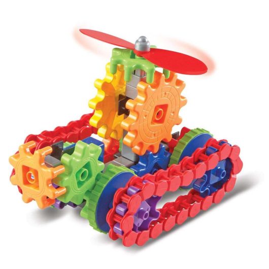 Build moving contraptions with Gears, Gears, Gears, Machines in Motion Building Set