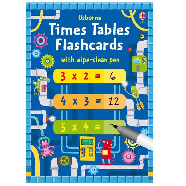 Front cover of Usborne Times Tables Flash Cards