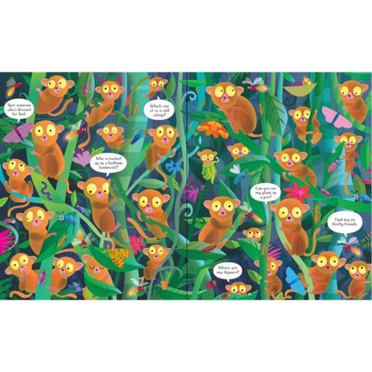 Inside pages of Usborne Book & Jigsaw In The Jungle