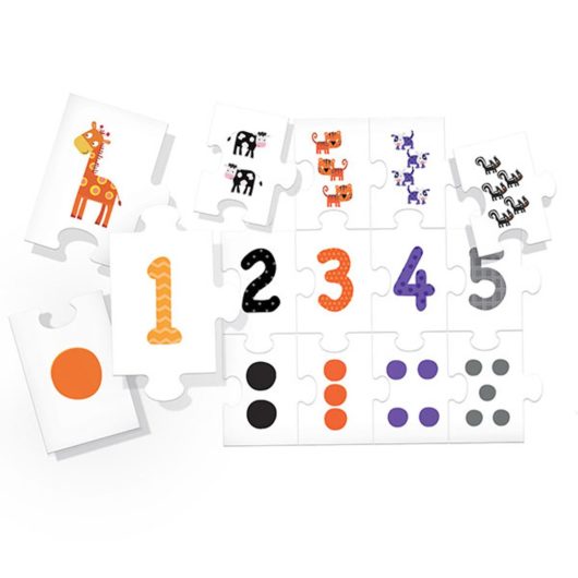 Assemble the pieces to count from 1 to 9!