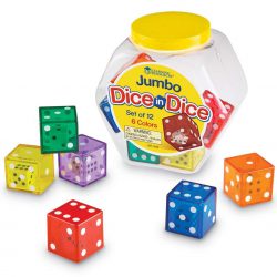 12 Jumbo Dice In Dice and tub