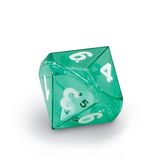 Single 10 Sided die in die