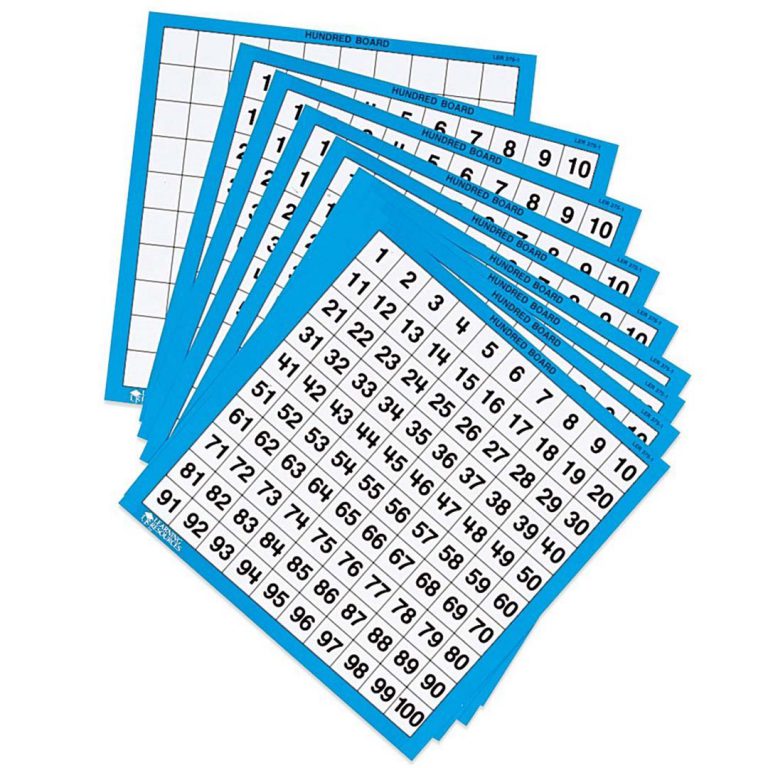 1-100 boards in a set of 10