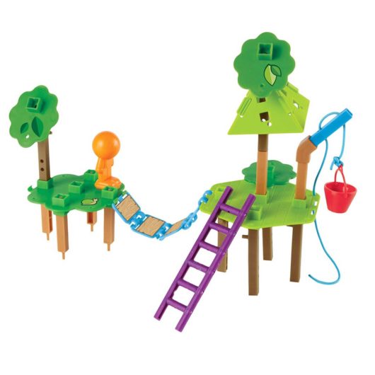 Tree house with bridge