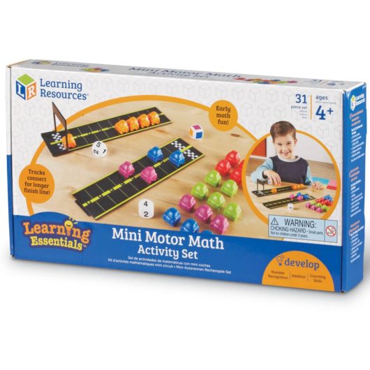 Front box of Motor Maths Activity Game