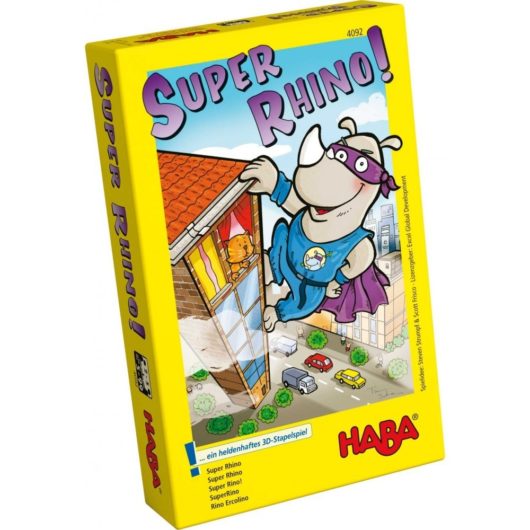 Front box of Rhino Hero Game