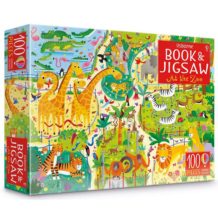 Front of Box Usborne At the Zoo Book & Jigsaw