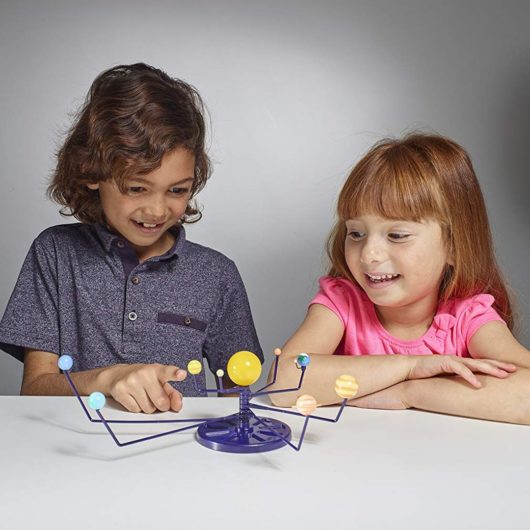 Kids can discover the wonders of the solar system with this miniature planetarium