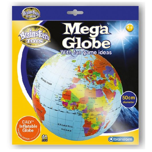 Inflate this 50cm globe to see the world in full colour!