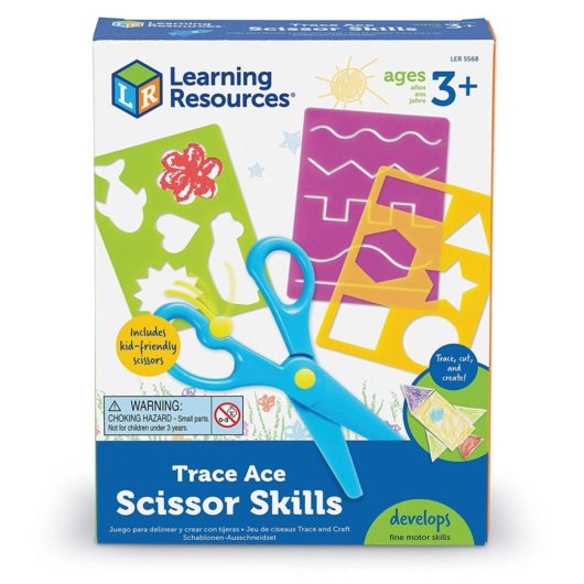 trace and cut with this kid-friendly scissor activity set!