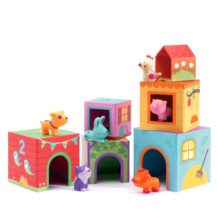 Each cube is a home for a adorable farm animal! Children will love playing with these stacking blocks