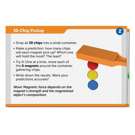 Kids will complete the STEM challenges to learn all about magnets!