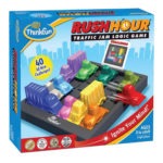 Move the pieces to letthe little red car escape Rush Hour!