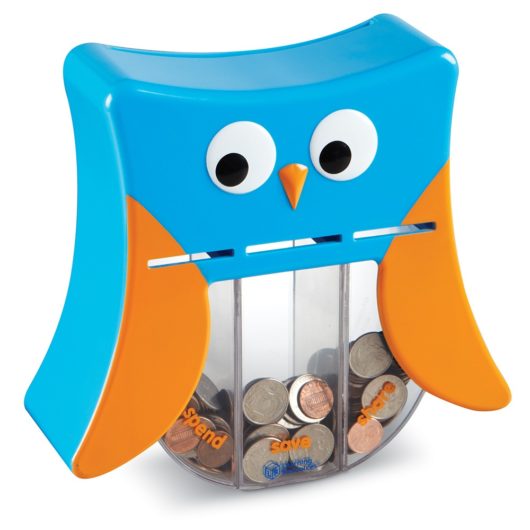 Wise Owl teaches young children how to save, share and spend their pocket money!