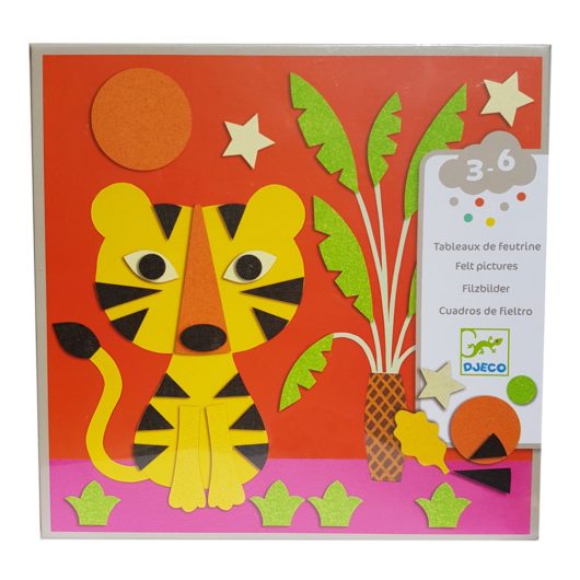 Create a tiger with this cute felt picture kit!