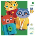 Unbutton and unzip these cute animals to build hand to eye co-ordination