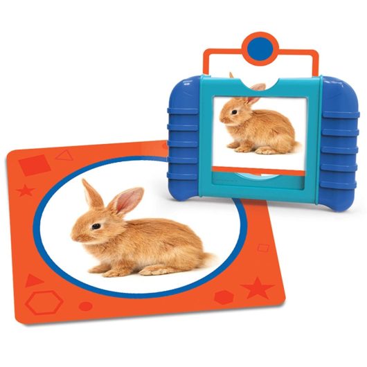 The camera slots pictures into it so young children know what to hunt!