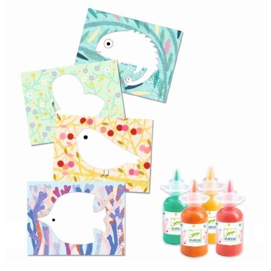 Create colourful animals with this painting kit
