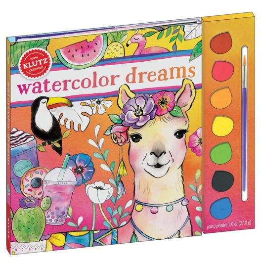 Create your own colouful watercolour paintings with this book from Klutz