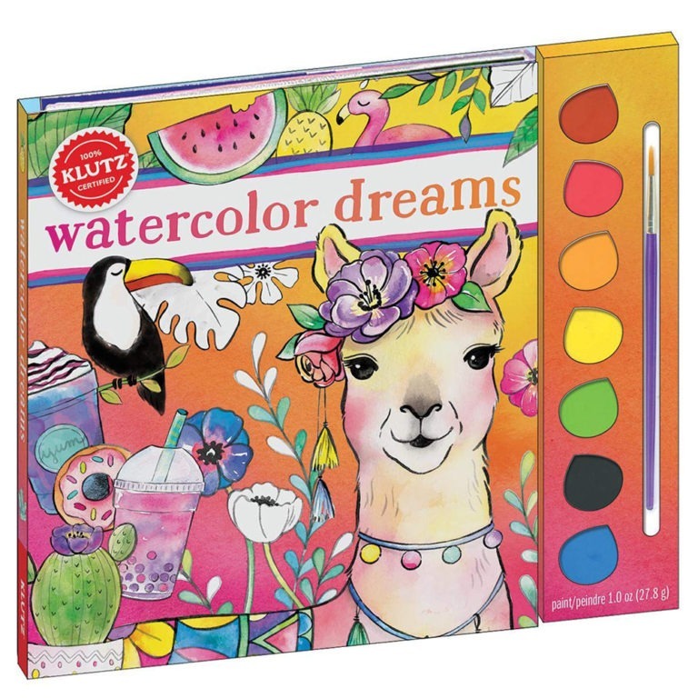 Create your own colouful watercolour paintings with this book from Klutz