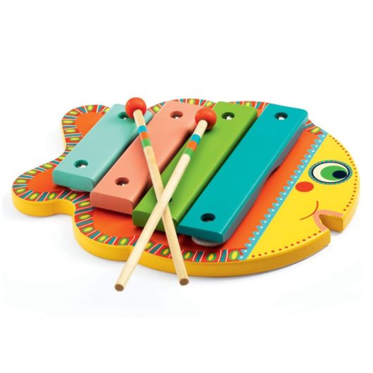 Kids will love this colourful wooden xylophone