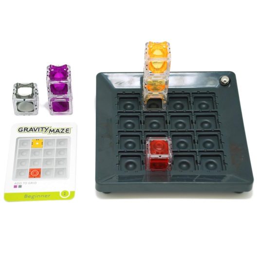 Set up the challenges and place the pieces to solve the puzzle!