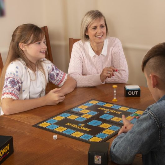 Family with this this quick thinking board game!