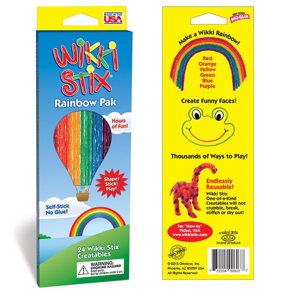 Wikki Stix Rainbow Pack - Fun Learning