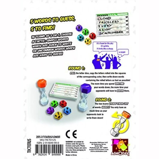 Image of back of tic talk box