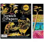 holographic foil scratch papers pack
