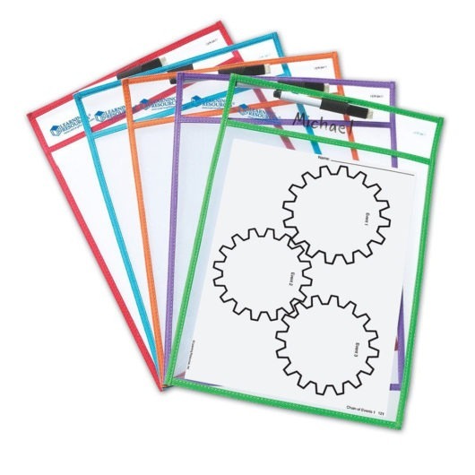 Learning Resources Write & Wipe Pockets