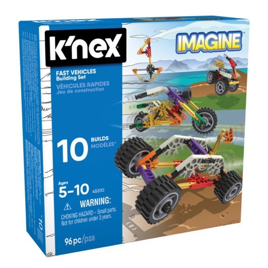 Knex Fast Vehicles 10 Model Building Set Front