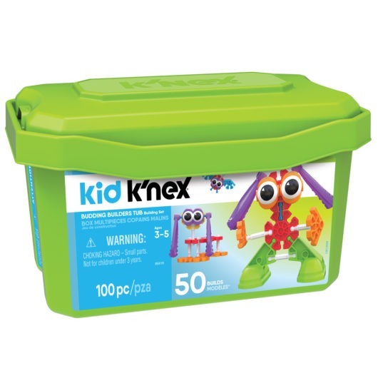 Kid Knex Budding Builders 50pc Green Tub