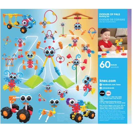 Kids Knex Oodles Building Set Back