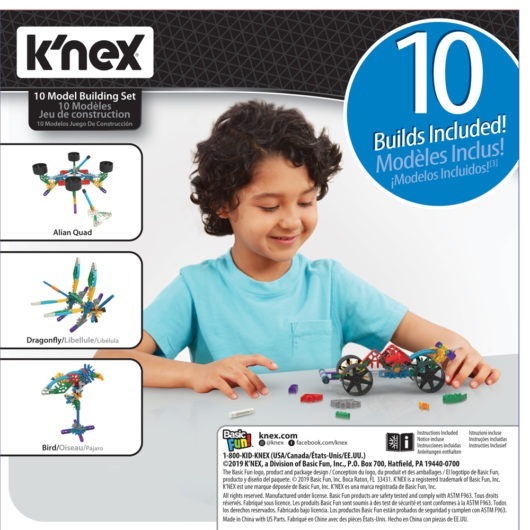 Knex 10 in 1 Building Set Back