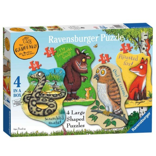 The Gruffalo 4 Shaped Puzzles Box