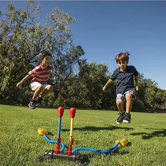 Duelling Stomp Rockets In Action